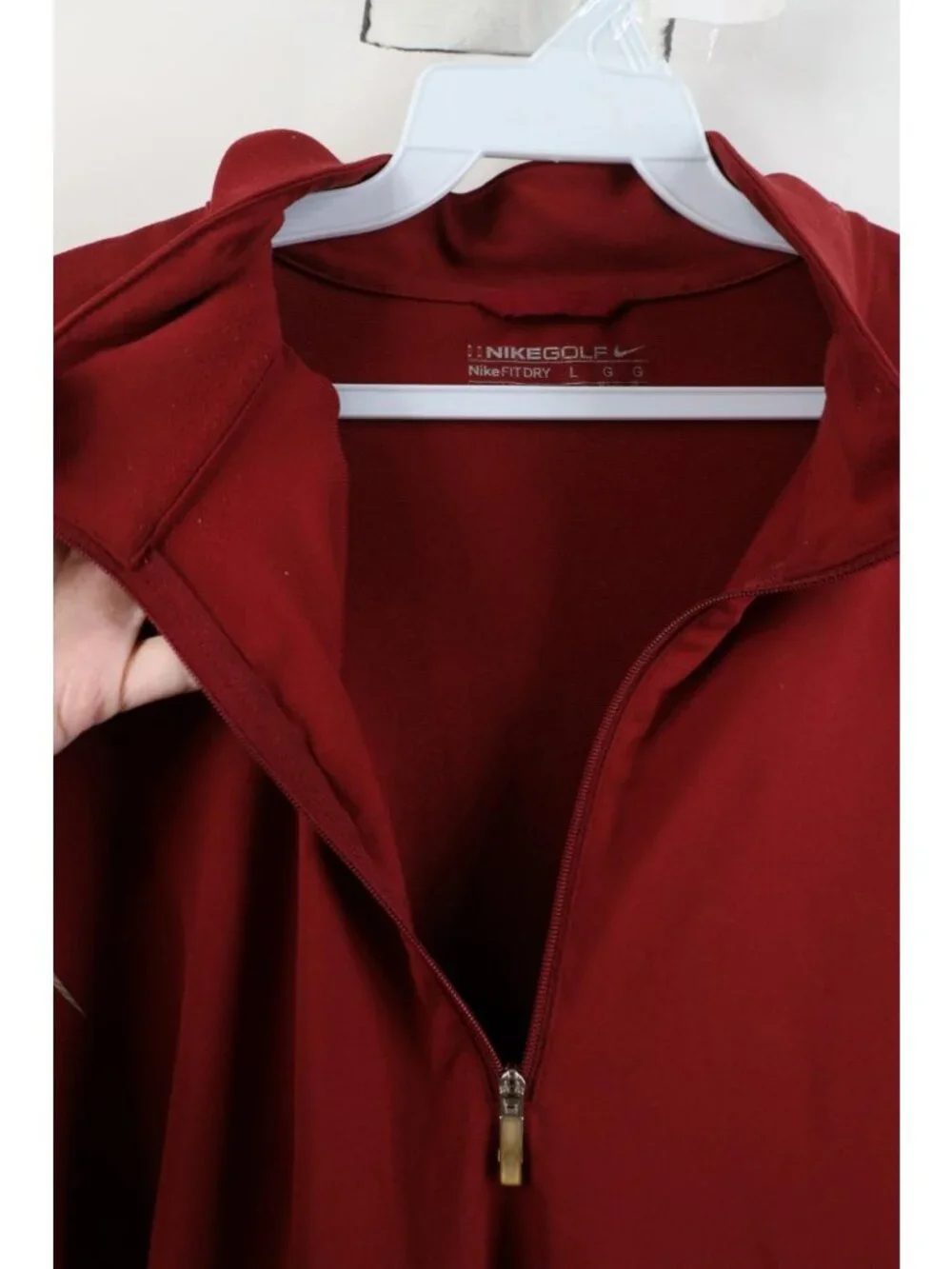 Vtg Nike Golf Mens Large Travis Scott Mini Swoosh 1/4 Zip Pullover Jacket Top